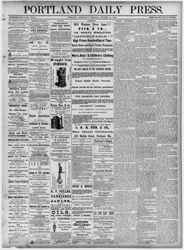 Portland Daily Press: October 13, 1875