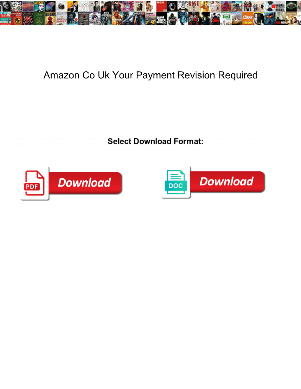 Amazon Co Uk Your Payment Revision Required