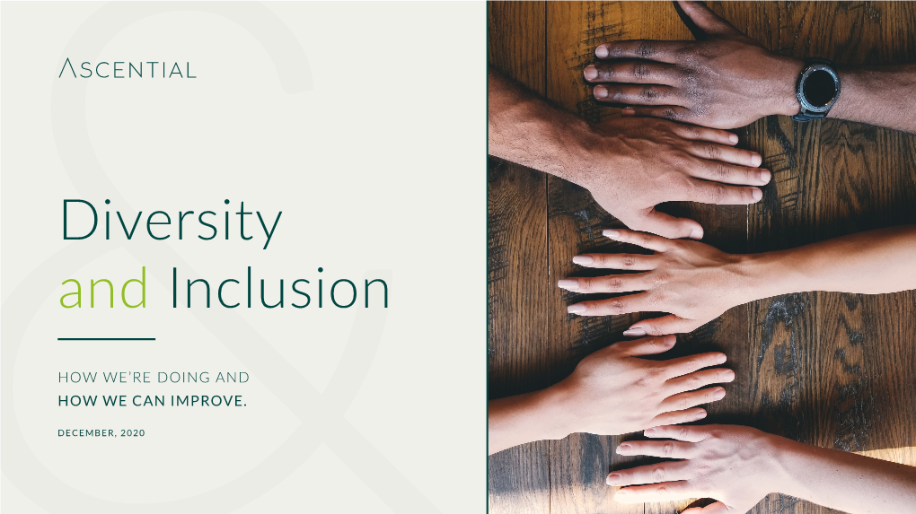 Ascential's Diversity & Inclusion Report