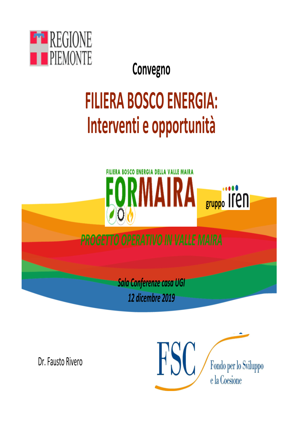 FORMAIRA: Progetto Operativo in Valle Maira. F