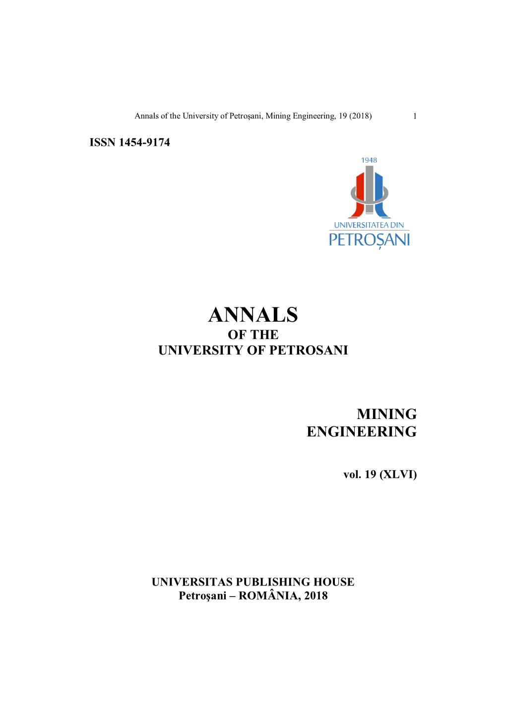 Annals of UPET