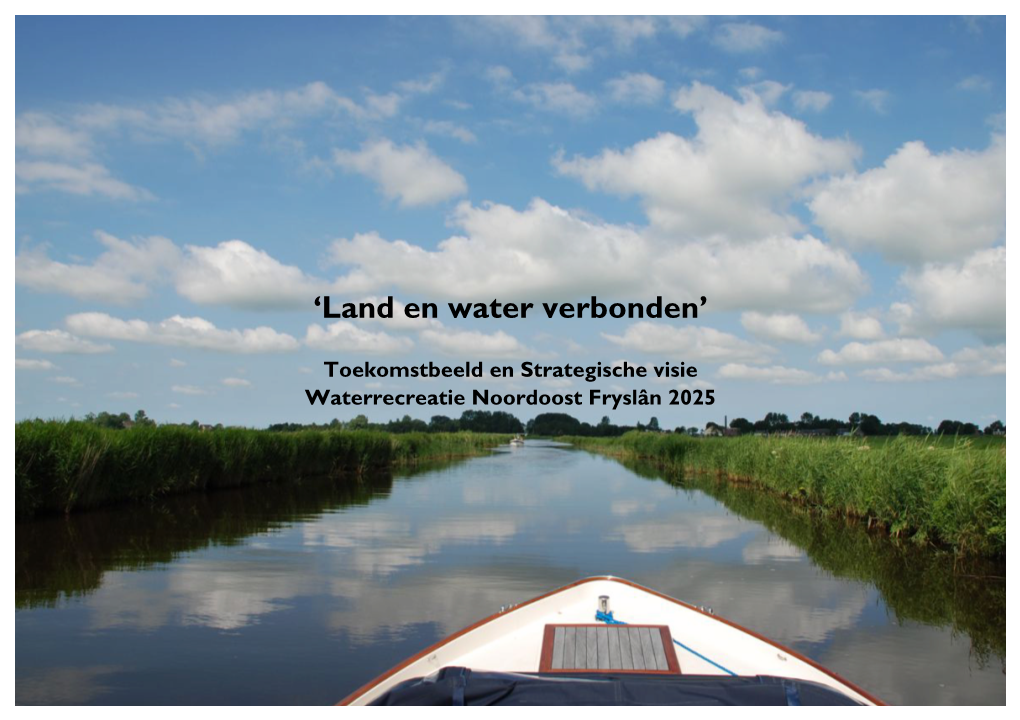 Visie Waterrecreatie Noordoost Fryslân 2025