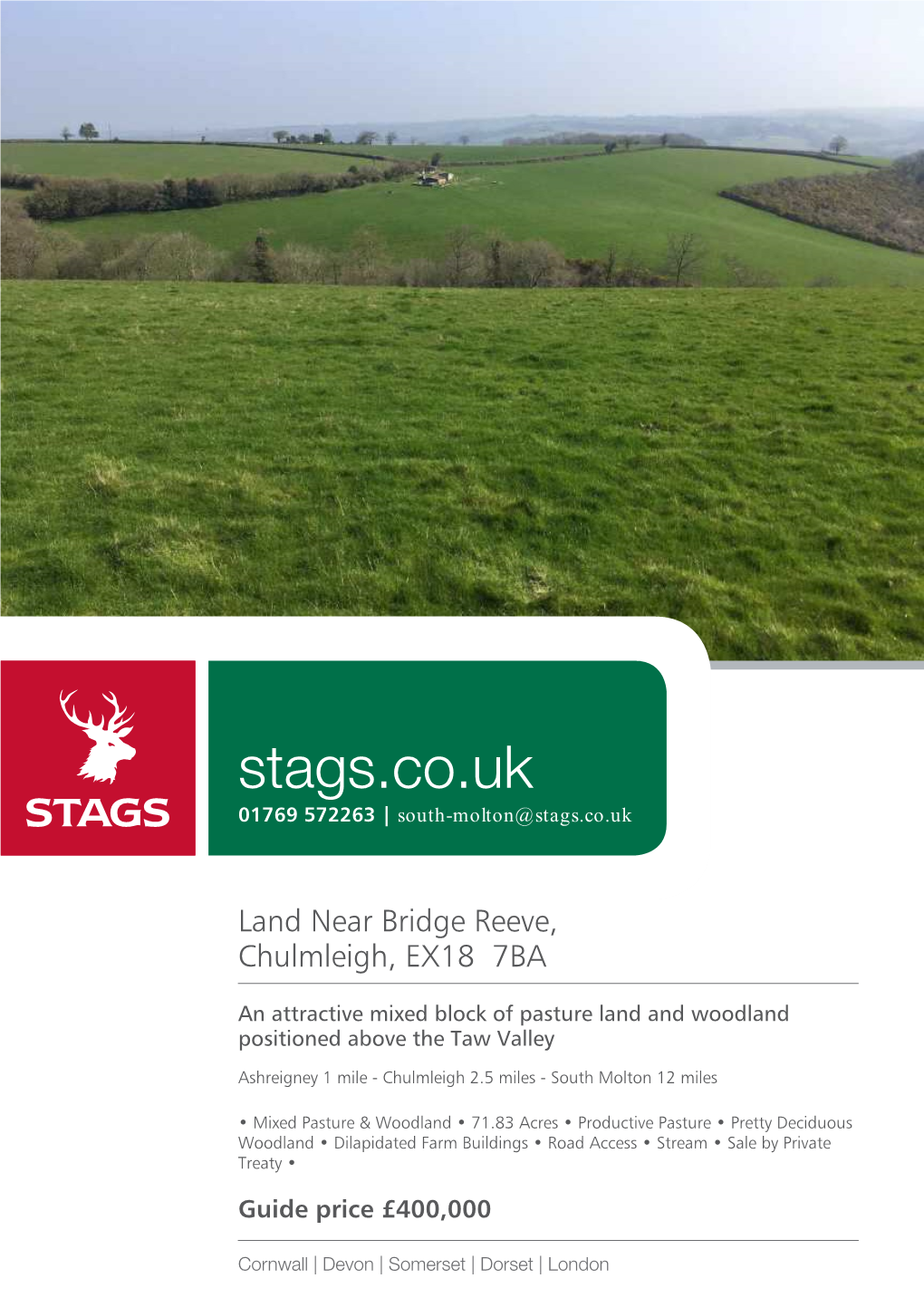 Stags.Co.Uk 01769 572263 | South-Molton@Stags.Co.Uk