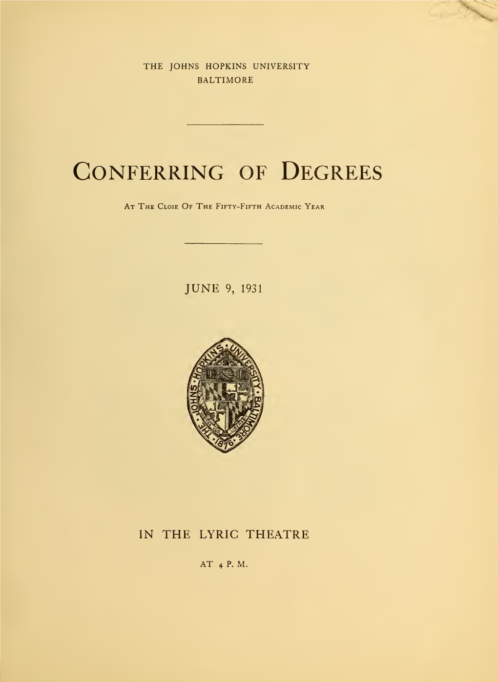 Commencement 1920-1940