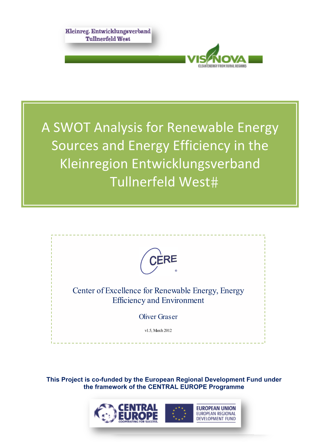 A SWOT Analysis for Renewable Energy Sources and Energy