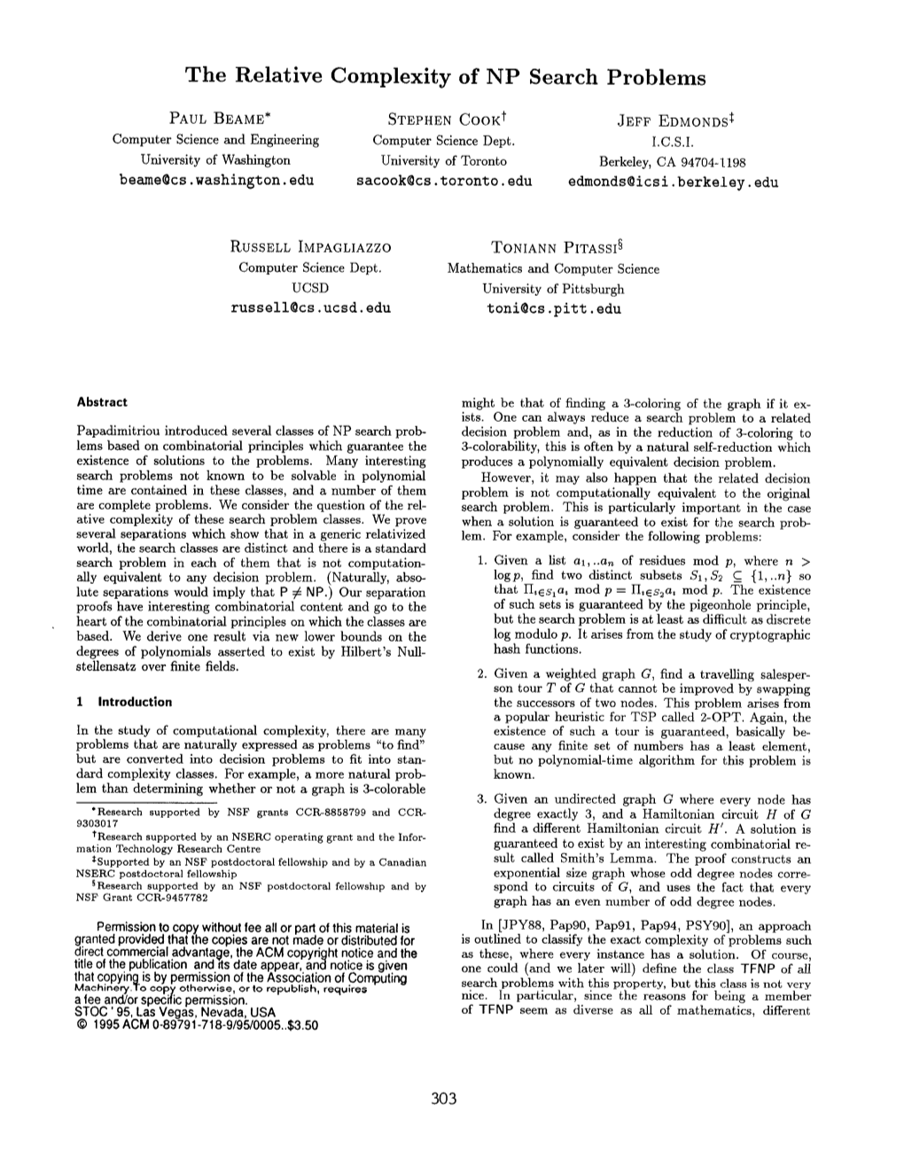 The Relative Complexity of NP Search Problems