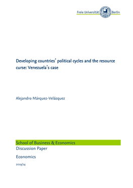 Developing Countries' Political Cycles and The