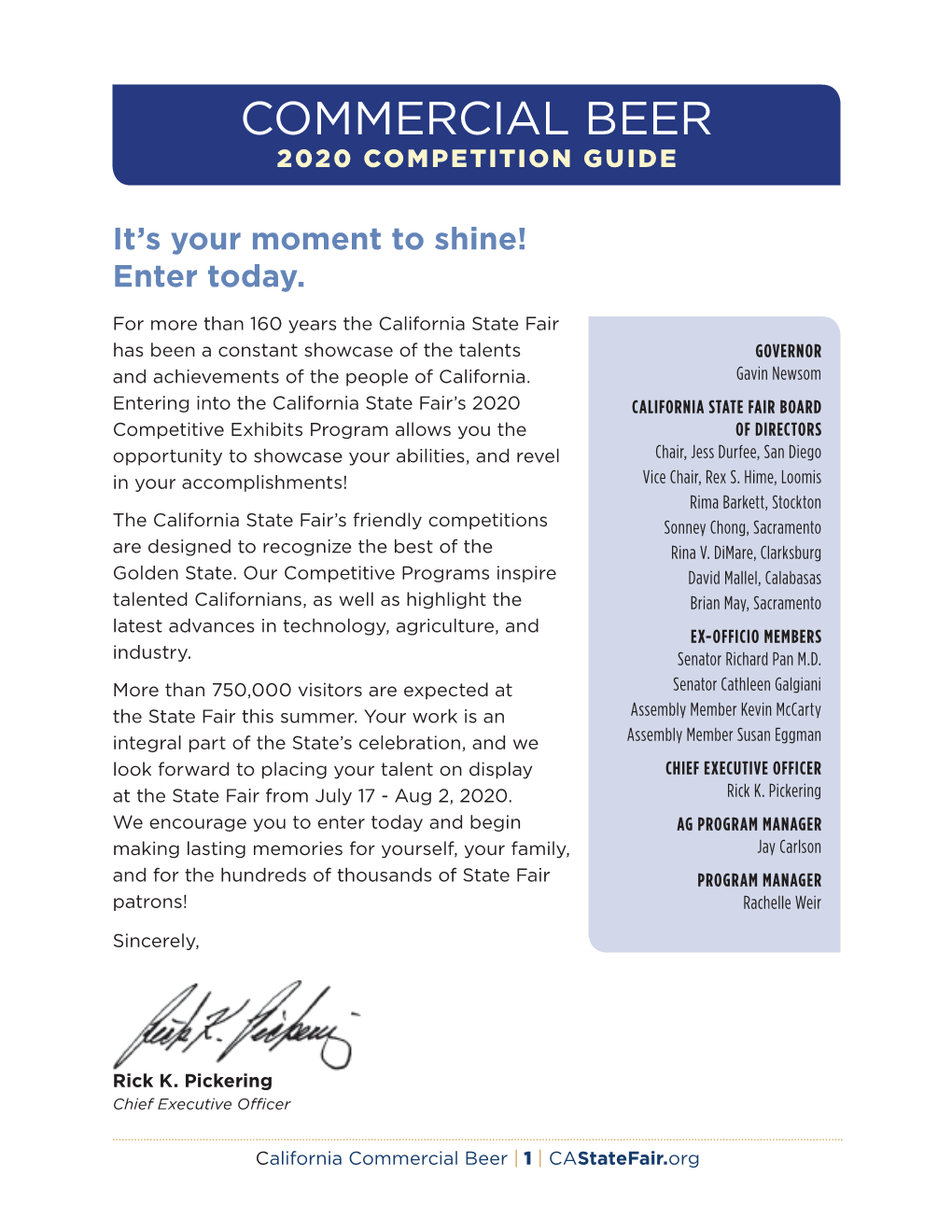 Commercial Beer 2020 Competition Guide