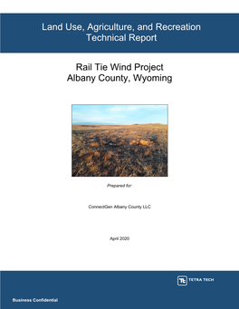 Land Use, Agriculture, and Recreation Technical Report
