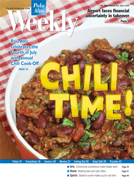 Palo Alto Celebrates the Fourth of July with Annual Chili Cook-Off PAGE 18