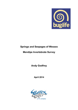 Invertebrate Survey of Springs and Seepages in the Blackdown Hills, Devon/Somerset