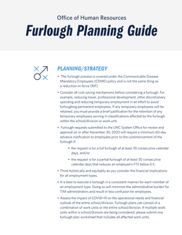 Furlough Planning Guide