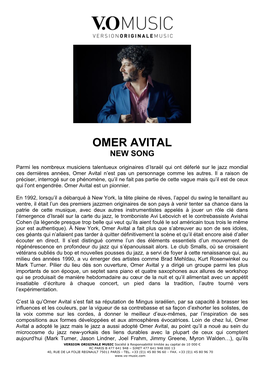 Omer Avital New Song