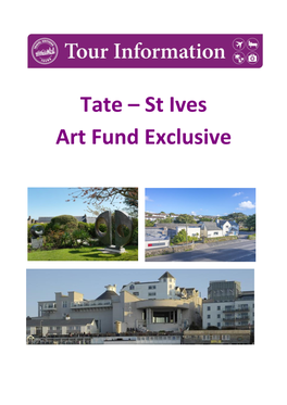 Tate – St Ives Art Fund Exclusive