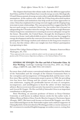 General He Yingqin: the Rise and Fall of Nationalist China. &lt;I&gt;By Peter Worthing&lt;/I&gt;