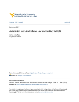 Islamic Law and the Duty to Fight