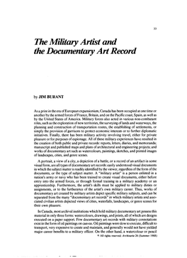 The Military Artist and the Documentary Art Record