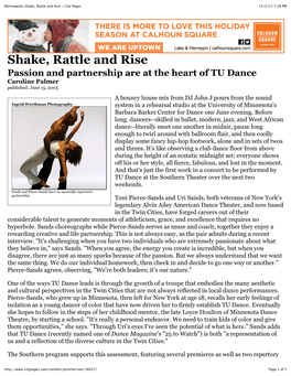 Minneapolis Shake, Rattle and Rise - City Pages 12/2/12 7:28 PM