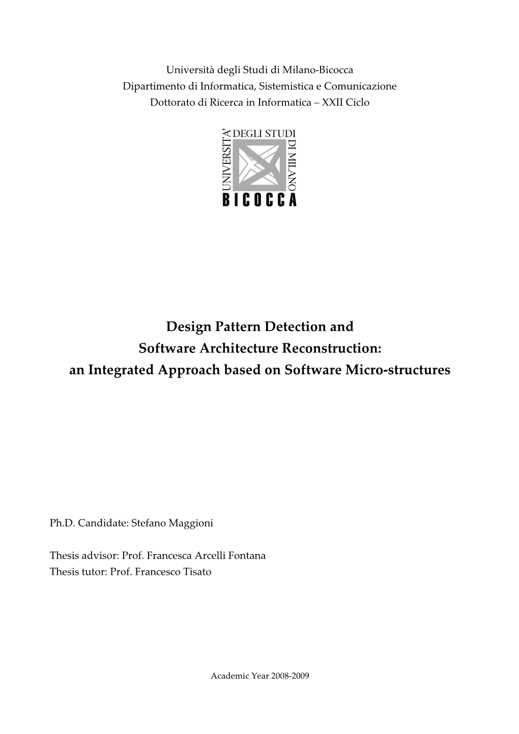 design-pattern-detection-and-software-architecture-reconstruction-an