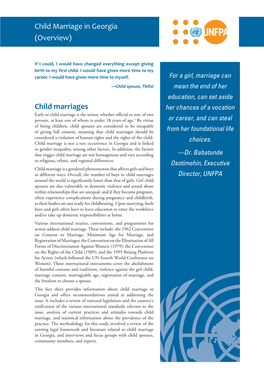 Child Marriage in Georgia (Overview)