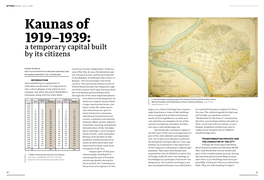 Kaunas of 1919–1939: a Temporary Capital Built by Its Citizens