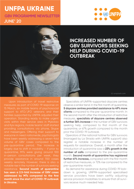 Unfpa Ukraine Gbv Programme Newsletter June' 20