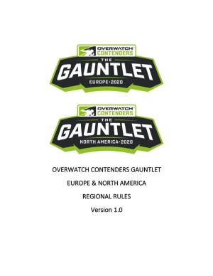 Overwatch Contenders Gauntlet Europe & North