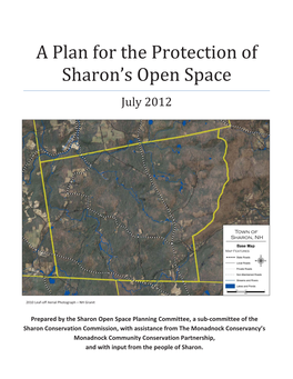 A Plan for the Protection of Sharon/S Open Space