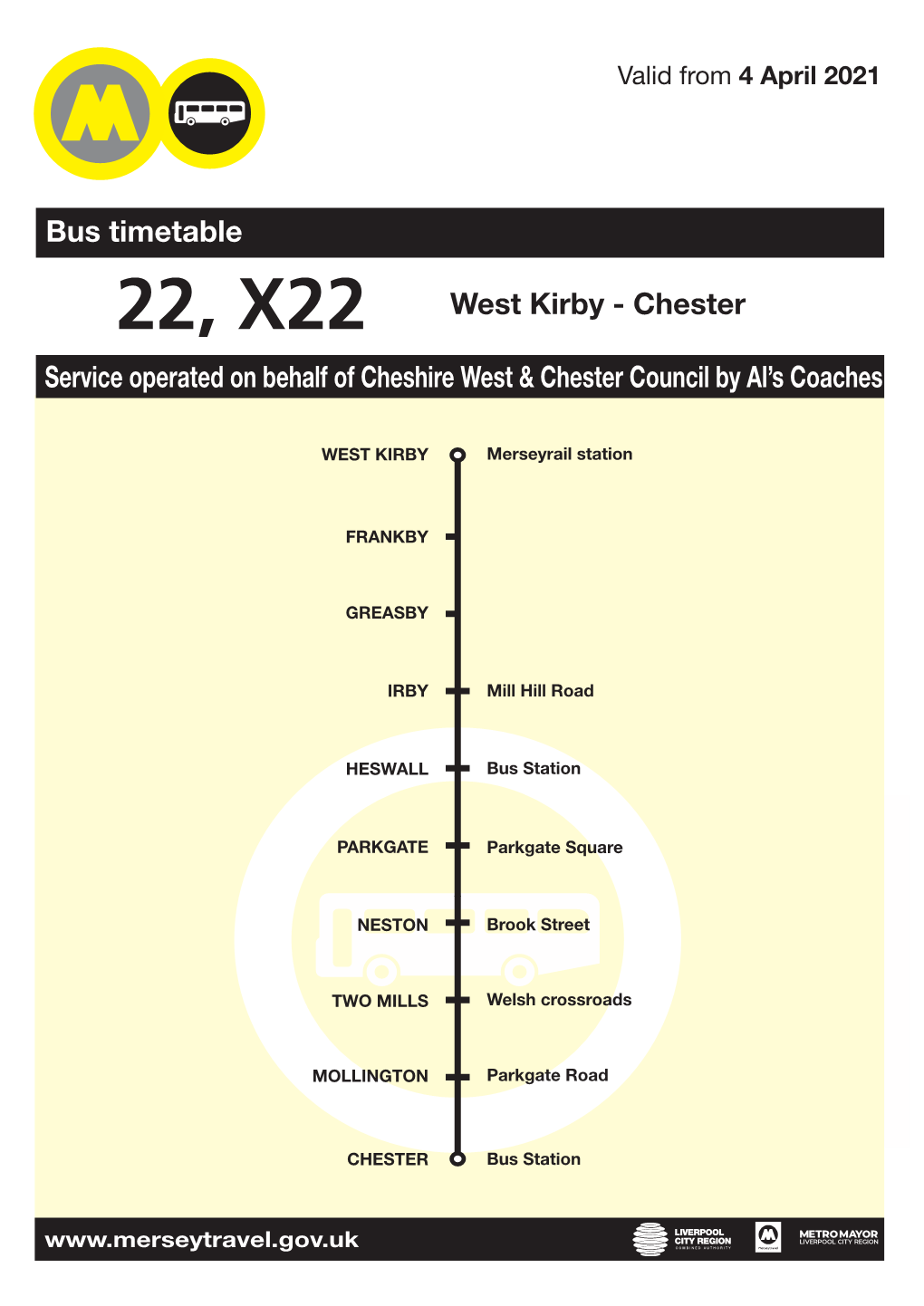 West Kirby Cheshire West and Chester Council Bus Services