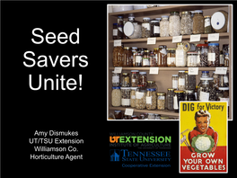Seed Savers Unite!