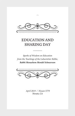 Education and Sharing Day
