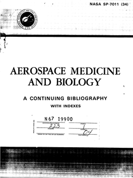Aerospace Medicine and Biology
