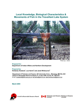 Local Knowledge, Biological Characteristics & Movements Of