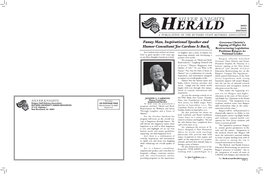 Herald Edition a Publication of the Rutgers Staff Retirees Association