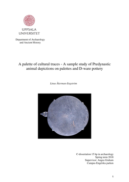 A Sample Study of Predynastic Animal Depictions on Palettes and D-Ware Pottery