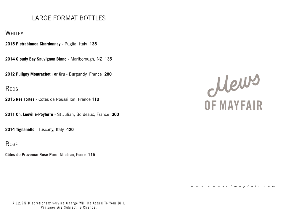 Large Format Bottles