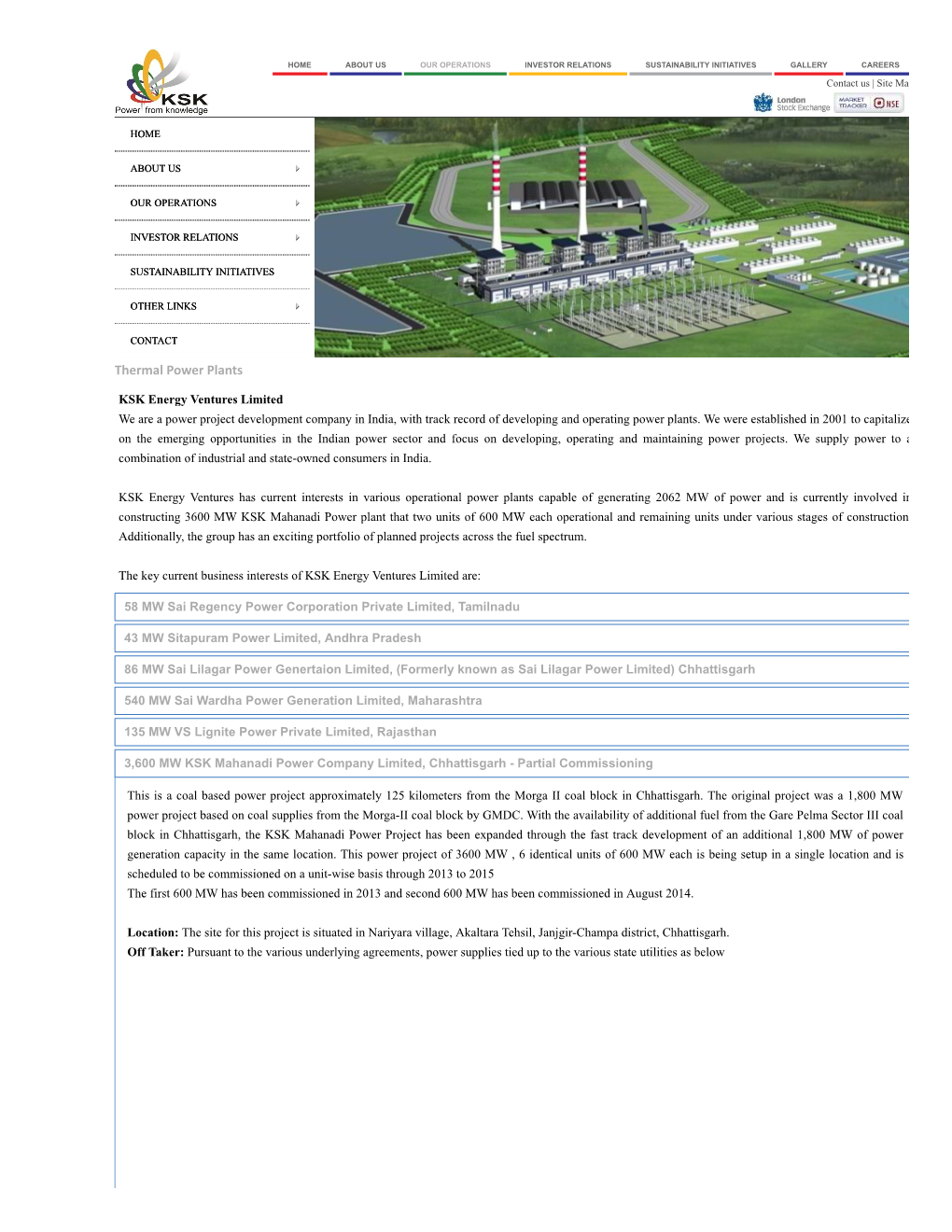 Thermal Power Plants