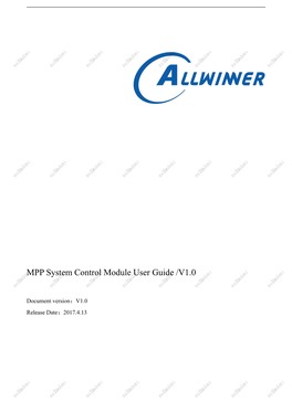 MPP System Control Module User Guide /V1.0 Nulllindeni Nulllindeni Nulllindeni Nulllindeni Nulllindeni Nulllindeni Nulllindeni Nulllindeni