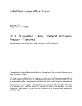 4241-033: Sustainable Urban Transport Investment Program