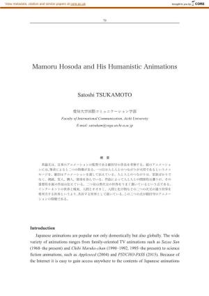 Mamoru Hosoda and His Humanistic Animations