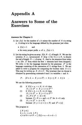 Appendix a Answers to Some of the Exercises