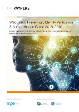 Web Fraud Prevention, Identity Verification & Authentication Guide 2018 -2019