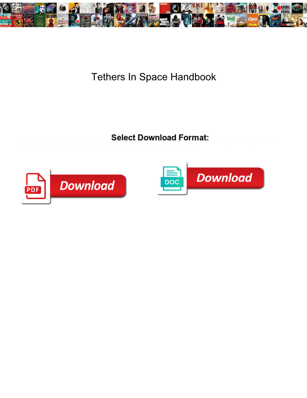 Tethers in Space Handbook