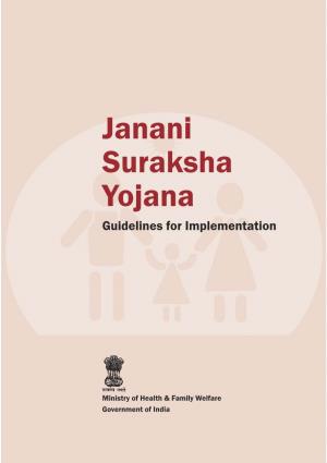 Janani Suraksha Yojana Guidelines for Implementation