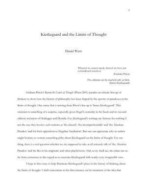 Kierkegaard and the Limits of Thought