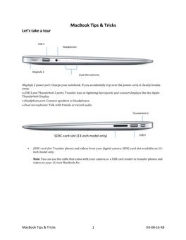 Macbook Tips & Tricks