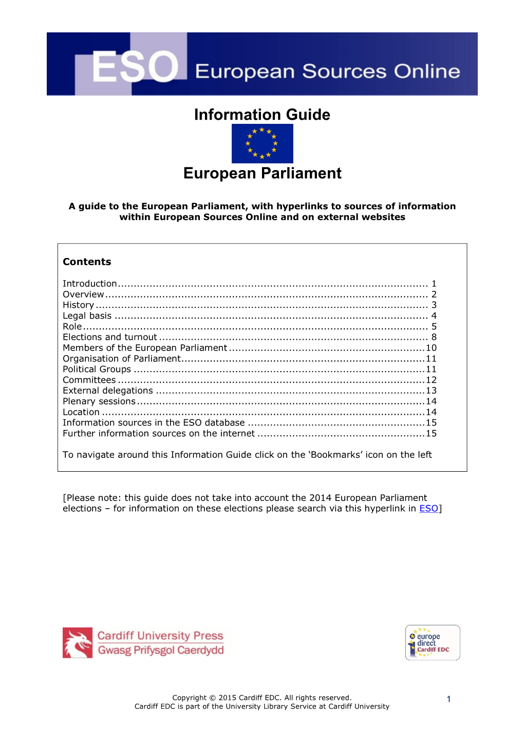 Information Guide European Parliament