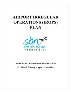 Airport Irregular Operations (Irops) Plan