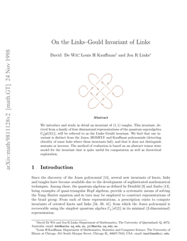 On the Links–Gould Invariant of Links