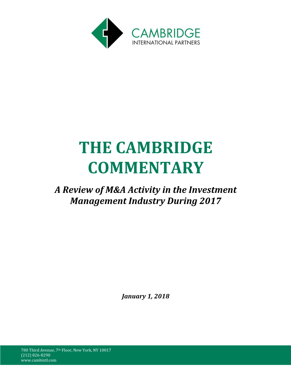 The Cambridge Commentary